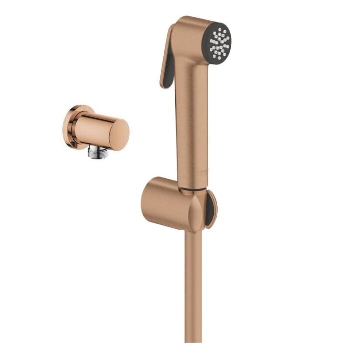 Хигиенен душ комплект със стенно коляно GROHE Brushed warm sunset Tempesta 27513DL1 + 27057DA0