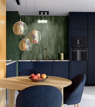 Зелени, малки фаянсови плочки за баня и кухня Masovia Verde Gloss STR 7.8×29.8 Tubadzin