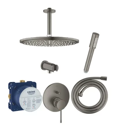 Grohe Essence Brushed Hard Graphite душ система за вграждане 24167AL1/26067AL0/26658AL0/26465AL0/28388A00/35604000 – Онлайн промоция Grohe Essence Brushed Hard Graphite душ система за вграждане 24167AL1/26067AL0/26658AL0/26465AL0/28388A00/35604000 – Онлайн промоция