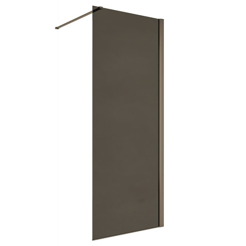 113GG - 800x800h (1) Параван за баня със сиво стъкло и сив профил.