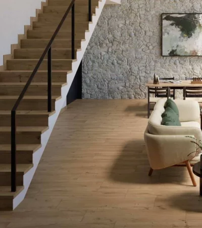 Гранитогресно стъпало Amazonia Miel IN 32.6/120, дървесна визия, Cerámica Mayor