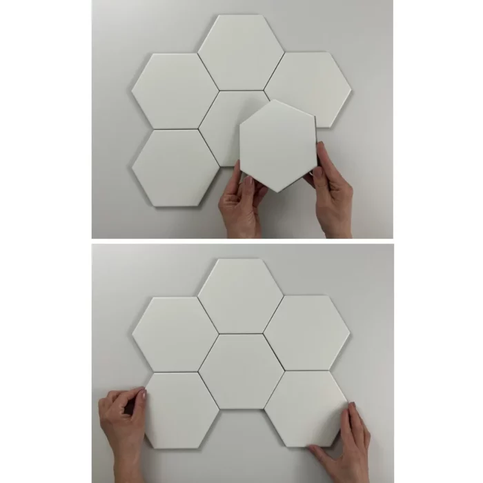 Гранитогрес хексагон, хексаTimeless White Mate 15x17 Cifre