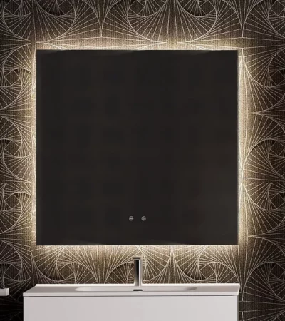 Огледало SUN с подсветка. Включва система за включване/изключване и система против запотяване с бутон. LED светлините и системата против запотяване автоматично се изключват след 3 часа. Система против запотяване предотвратява кондензацията на вода върху огледалото, която изкривява изображението.