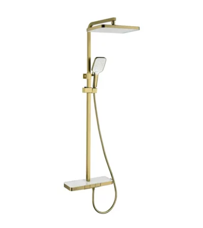 ДУШ СИСТЕМА С ТЕРМОСТАТ 6703BRUSH GOLD ДУШ СИСТЕМА С ТЕРМОСТАТ 6703BRUSH GOLD