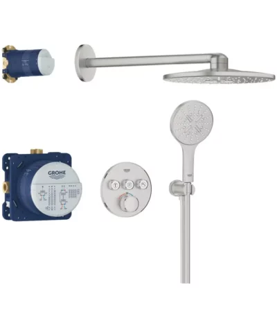 GROHE Grohtherm SmartControl Душ система за вграждане 34863DC0 SUPERSTEEL (инокс)