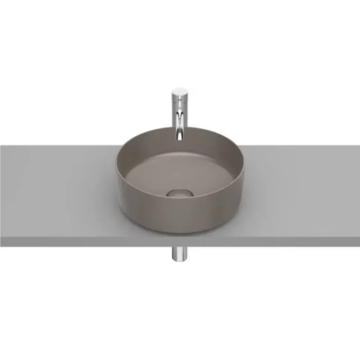 Умивалник Inspira Round, за монтаж върху плот, ф 370 mm, coffee ROCA Inspira A327523660