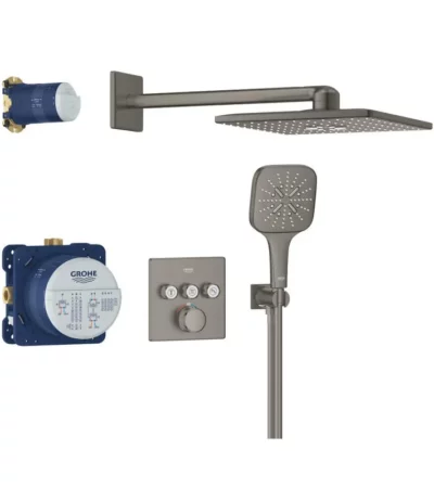 GROHE Grohtherm SmartControl CUBE душ система за вграждане с 3 извода 348630AL0 Brushed cool sunrise GROHE Grohtherm SmartControl CUBE душ система за вграждане с 3 извода 348630AL0 Brushed cool sunrise