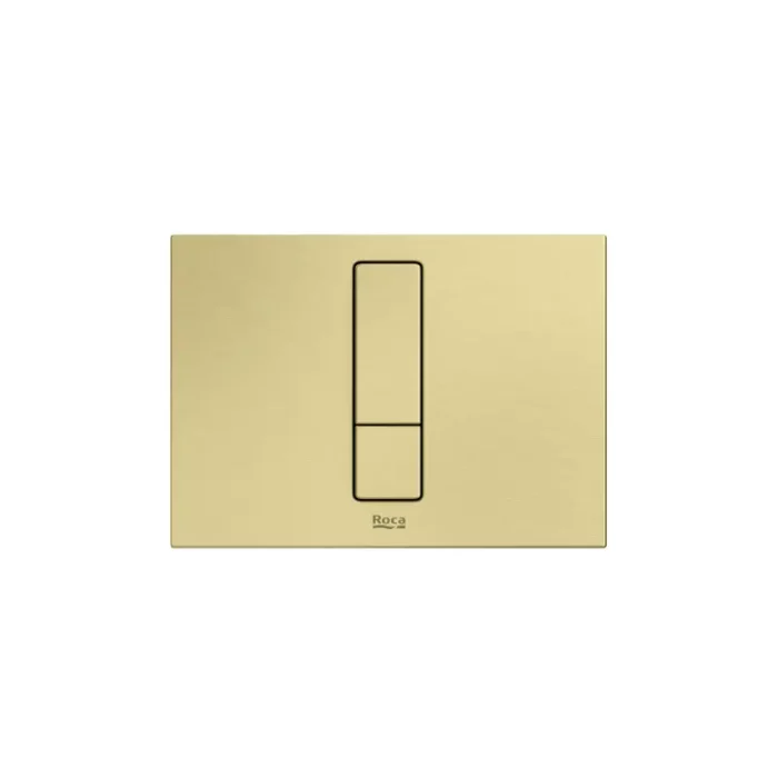 Бутон PS4 за DUPLO WC S, двоен, brushed brass ROCA Duplo A8902213VA