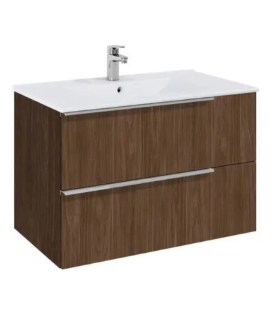 ROCA ELEGANT PLUS alpine walnut шкаф за баня 80 см с 2 чекмеджета и умивалник A852019540 ROCA ELEGANT PLUS alpine walnut шкаф за баня 80 см с 2 чекмеджета и умивалник A852019540