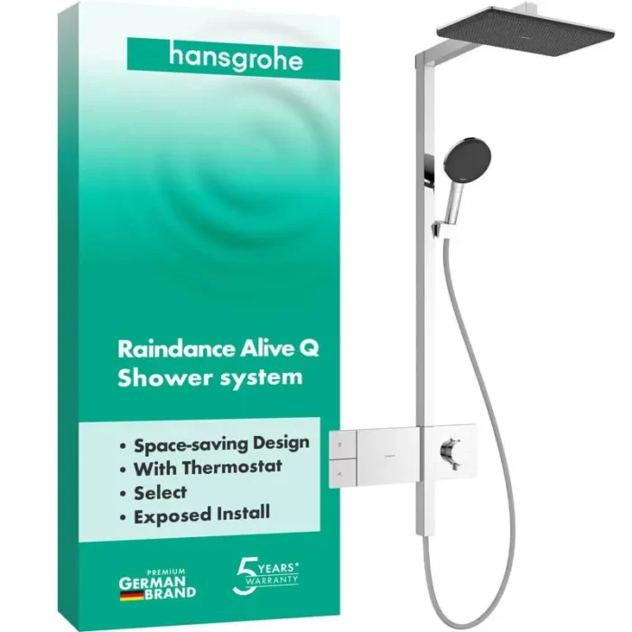 Душ комплект за баня Raindance Alive Q с термостат Hansgrohe