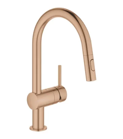 GROHE Minta розово злато/brushed warm sunset кухненски смесител 32321DL2 – Онлайн промоция
