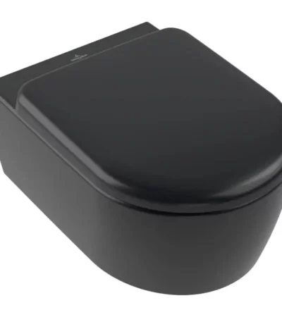 Combi Pack WWC тоалетна чиния+седалка Skyla TwistFlush, Pure Black, 5656CLR7 Villeroy & Boch